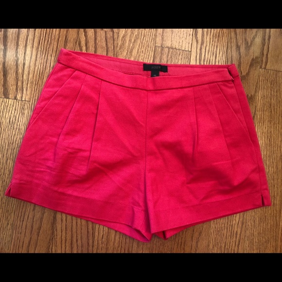 J. Crew Pleated Shorts Cotton Pìque - Picture 3 of 5